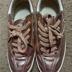 Tretorn Shiny Pink Lace-Up Sneakers
